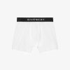 Men Givenchy Underwear | Givenchy 4G Boxer In Jersey White