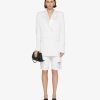 Women Givenchy Jackets & Coats | Oversized Jacket In Wool With Satin Collar White