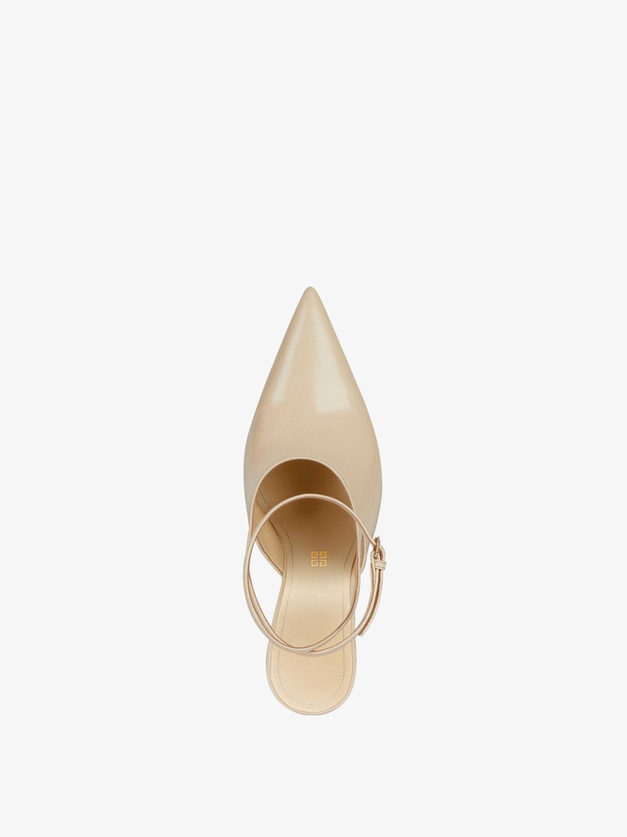 Women Givenchy Heels | Show Slingbacks In Leather Blond