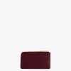 Women Givenchy Small Leather Goods | 4G Zipped Card Holder In Box Leather Oxblood Red