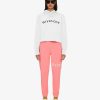 Women Givenchy Sweatshirts & Hoodies | Givenchy Archetype Cropped Hoodie In Fleece White/Black