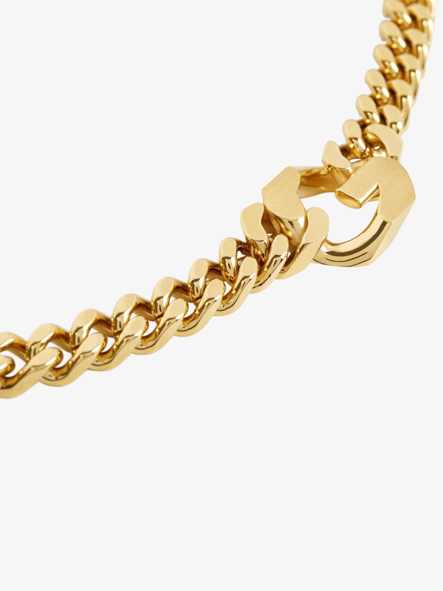 Women Givenchy Jewelry | G Chain Necklace In Metal Golden Yellow