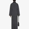 Women Givenchy Jackets & Coats | Jacket In Double Face Wool And Cashmere Dark Grey/Grey