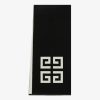 Men Givenchy Scarves & Ties | 4G Scarf In Wool Black/White