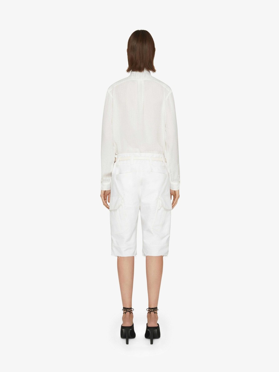 Women Givenchy Tops & Shirts | Givenchy Shirt In Silk White