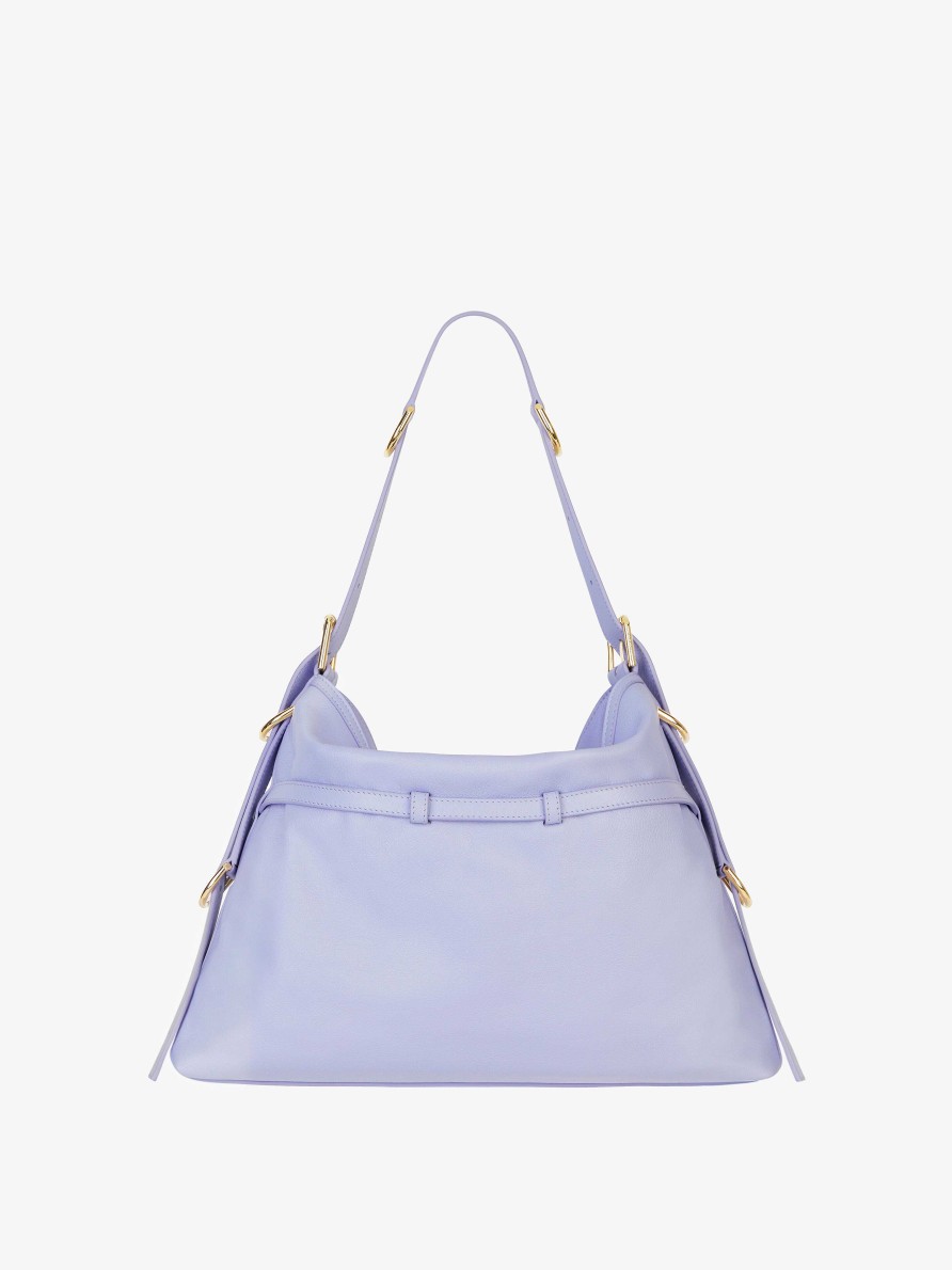 Women Givenchy Voyou | Medium Voyou Bag In Leather Lavender