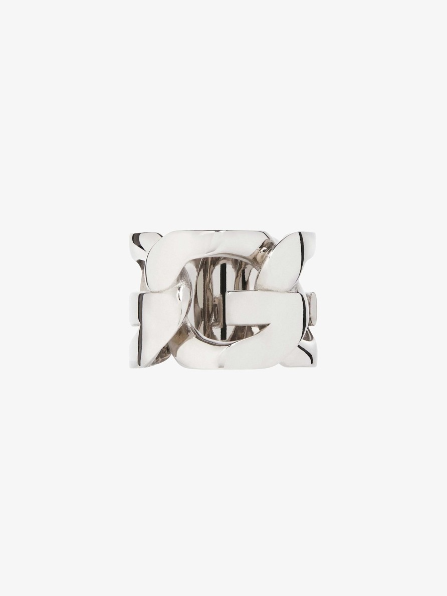 Men Givenchy Jewelry | Id Ring In Metal Silvery