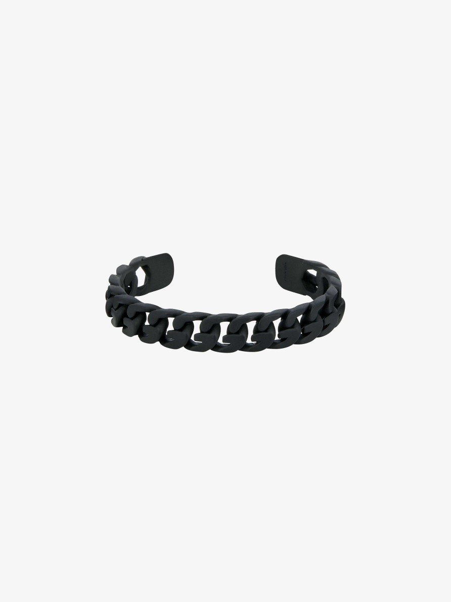 Men Givenchy Jewelry | G Chain Bangle Black