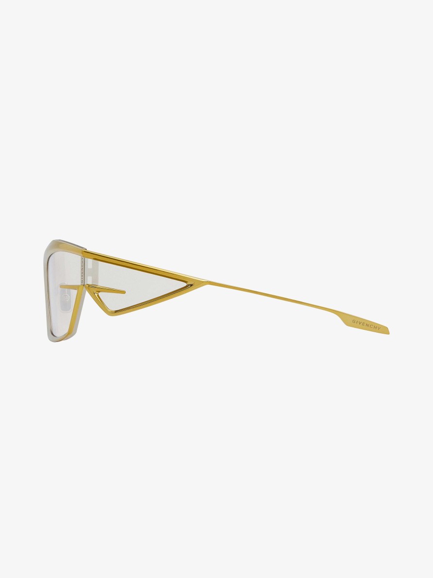 Men Givenchy Sunglasses | Giv Cut Unisex Sunglasses In Metal Dark Yellow