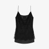 Women Givenchy Tops & Shirts | Top In Lace With Chain Detail Black