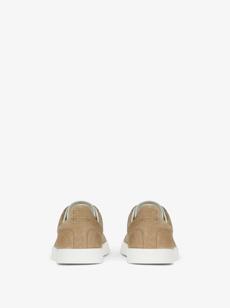 Women Givenchy Sneakers | Town Sneakers In Suede Natural Beige