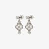 Women Givenchy Jewelry | Pearling Earrings In Metal With Pearls And Crystals White/Silvery