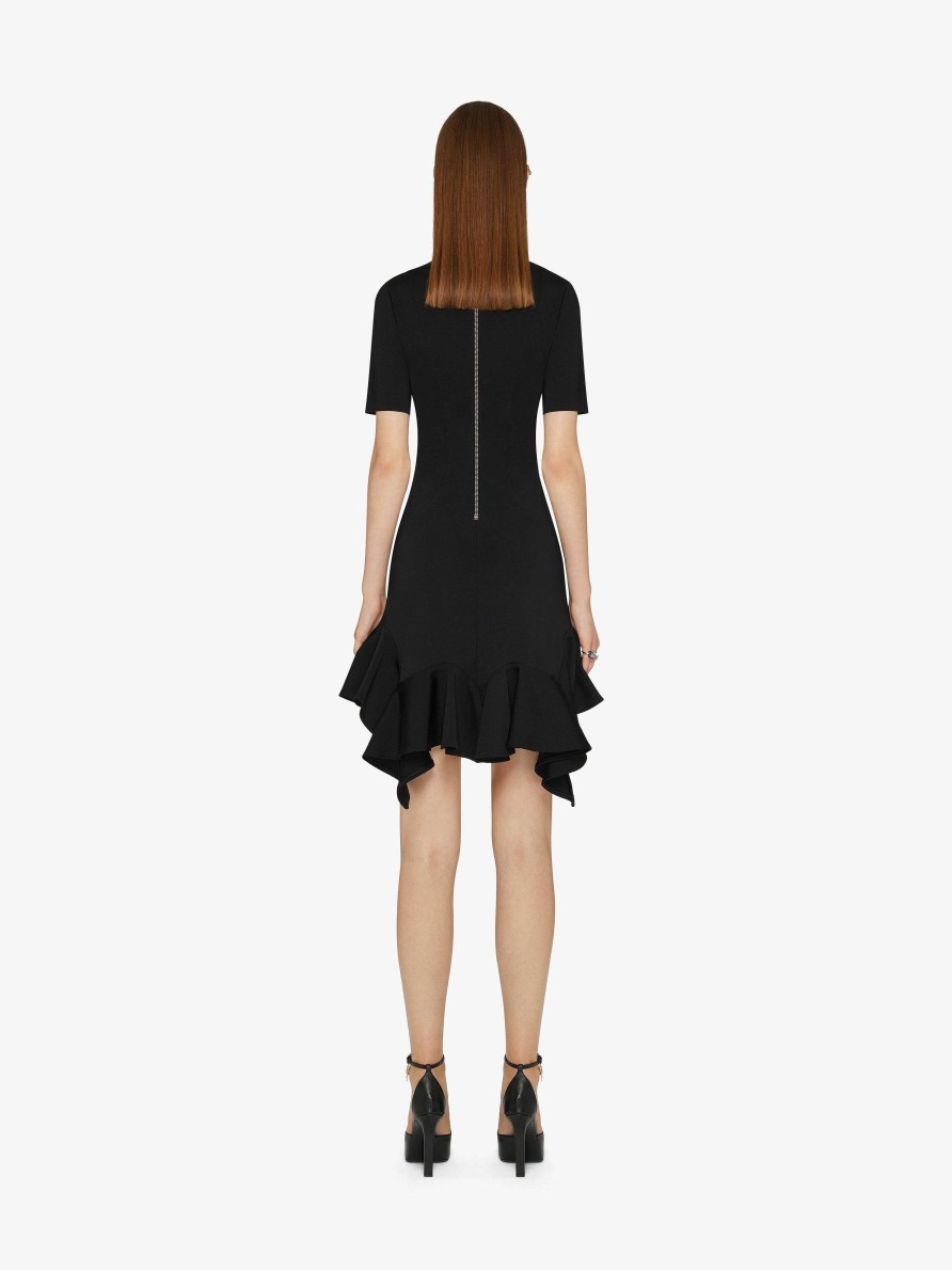 Women Givenchy Dresses | Short Dress With Ruffles Black