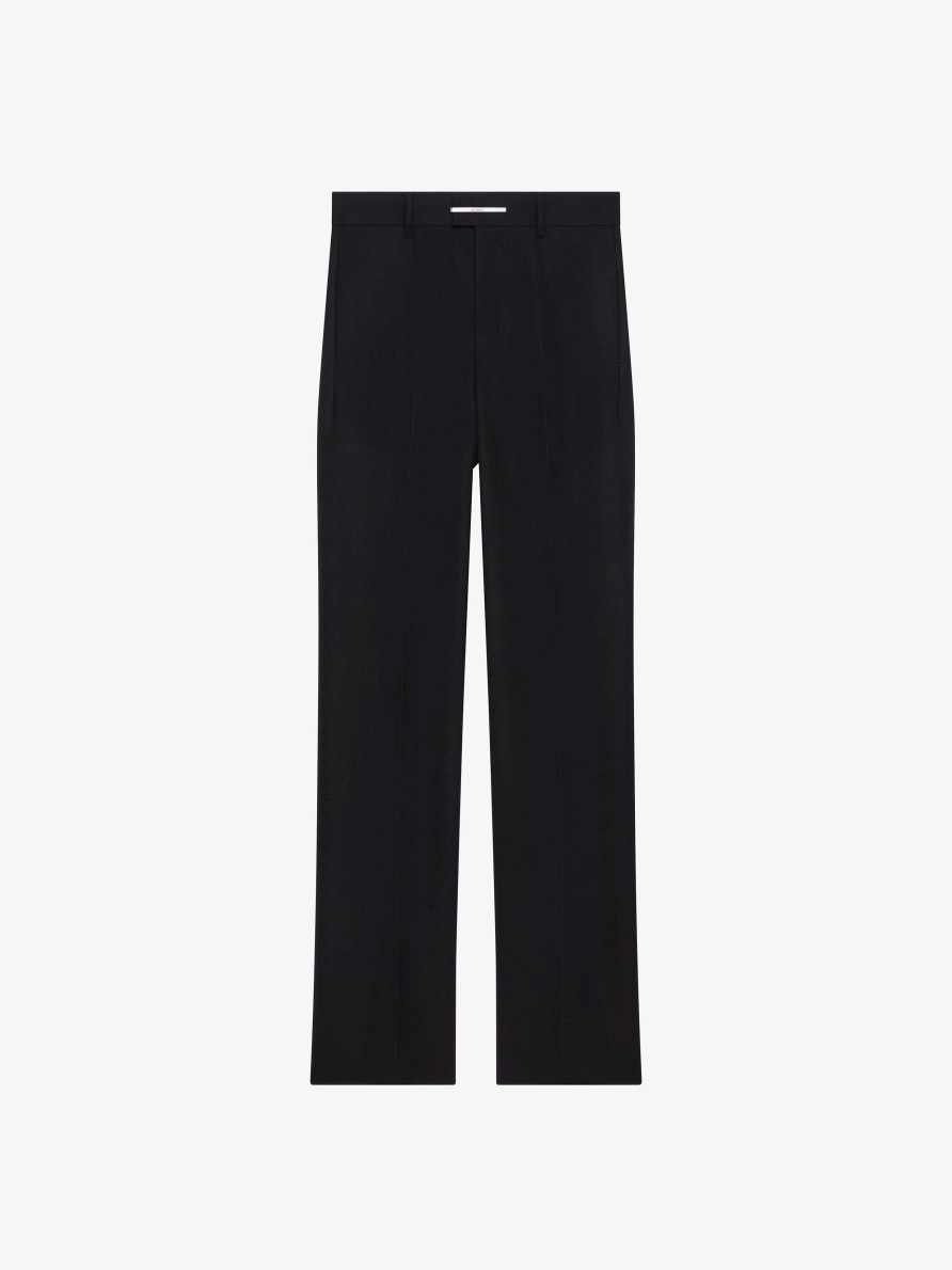 Men Givenchy Pants | Tailored Pants In Wool Black