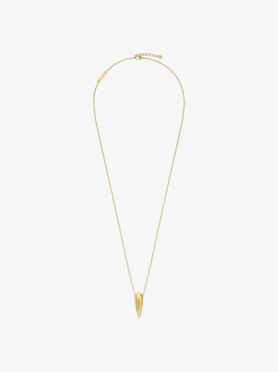 Men Givenchy Jewelry | G Tears Necklace In Metal Golden Yellow