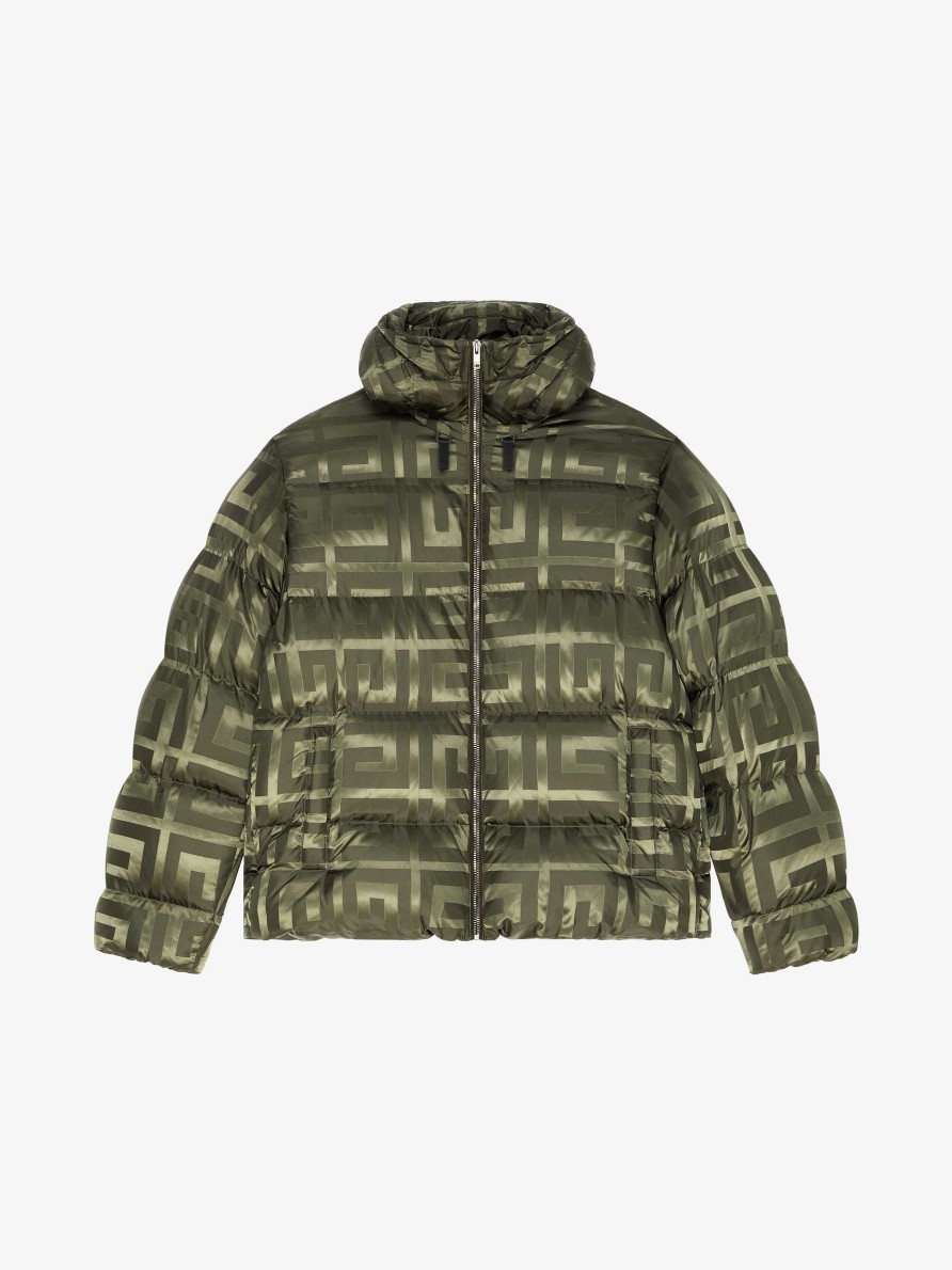 Men Givenchy Outerwear & Blousons | 4G Puffer Jacket Khaki