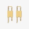 Women Givenchy Jewelry | Lock Earrings In Metal Golden Yellow