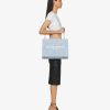 Women Givenchy G-Tote | Medium G-Tote Shopping Bag In Canvas Cloud Blue