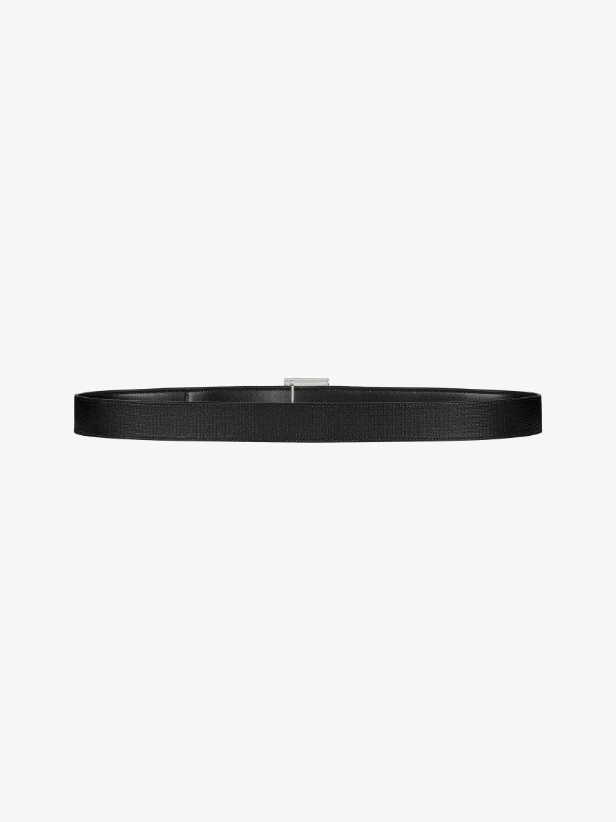 Men Givenchy Belts | 4G Reversible Belt In 4G Classic Leather Black