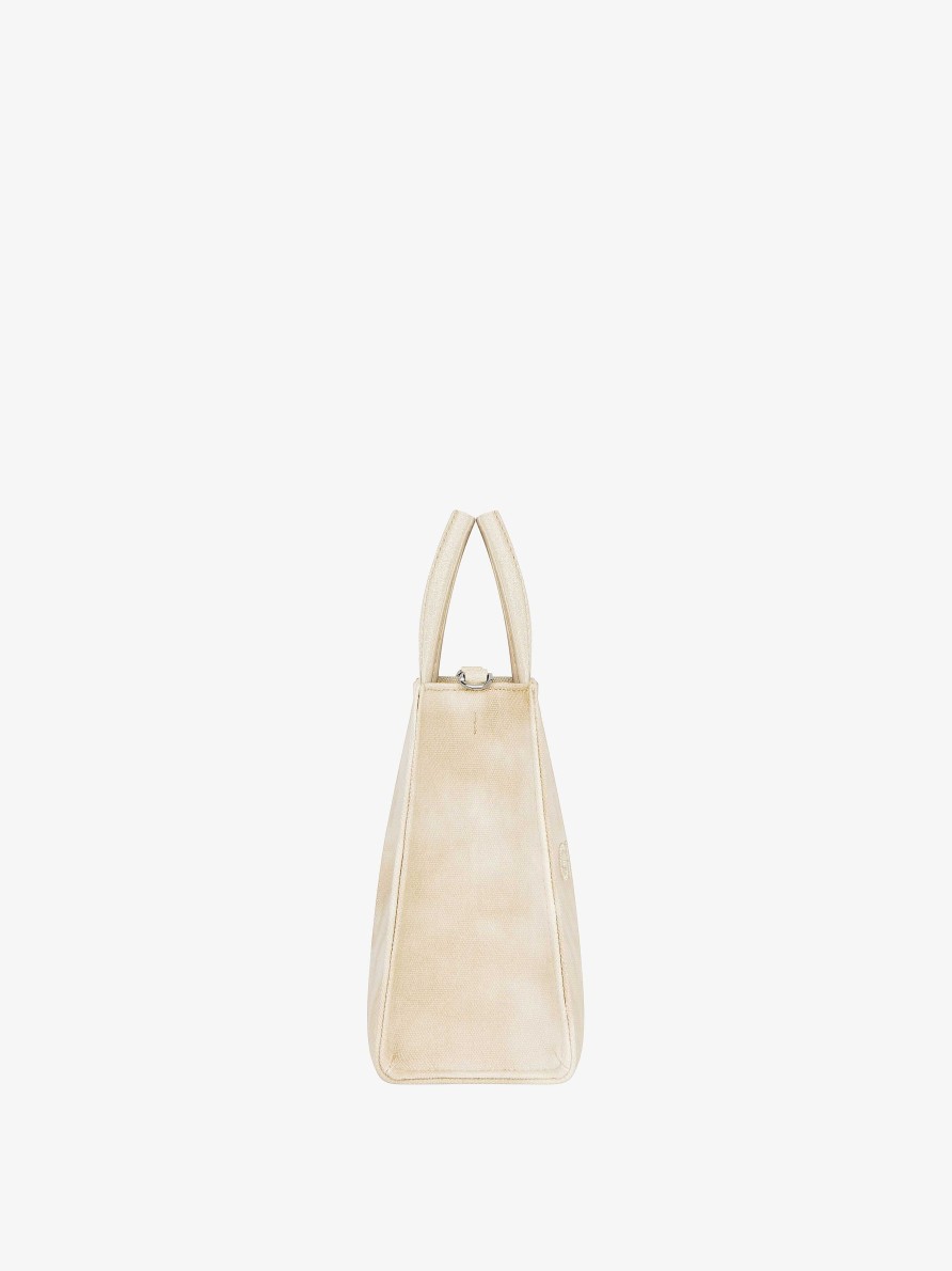 Women Givenchy G-Tote | Medium G-Tote Shopping Bag In Tie And Dye Canvas Dusty Gold