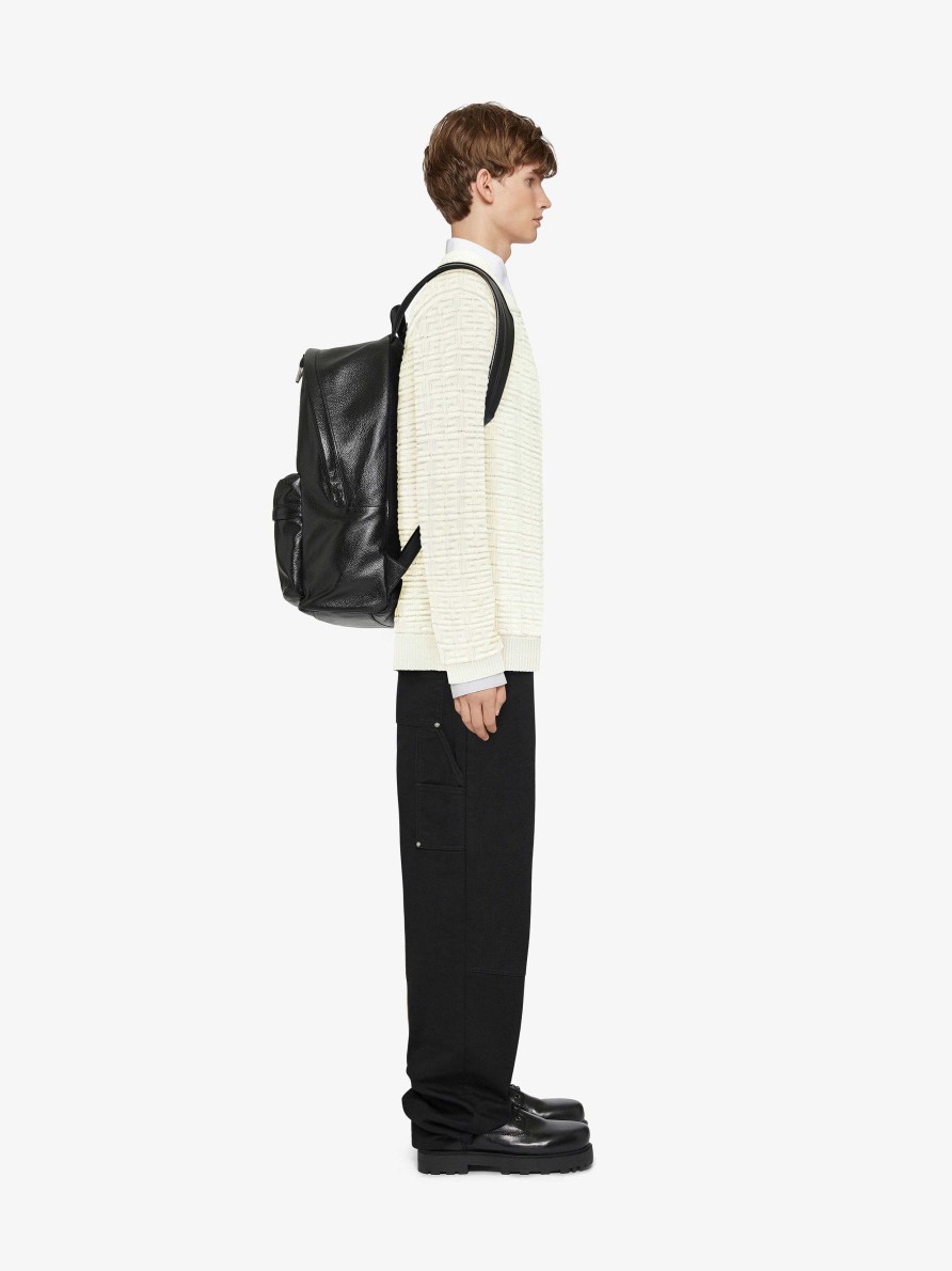 Men Givenchy Knitwear | Sweater In 4G Wool Cream