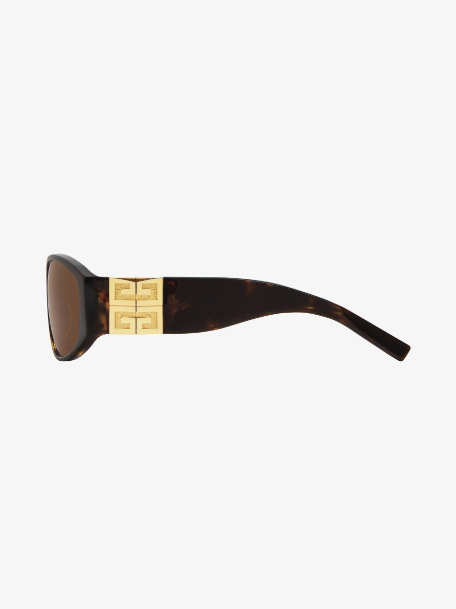 Men Givenchy Sunglasses | 4G Unisex Sunglasses In Acetate Dark Havanna