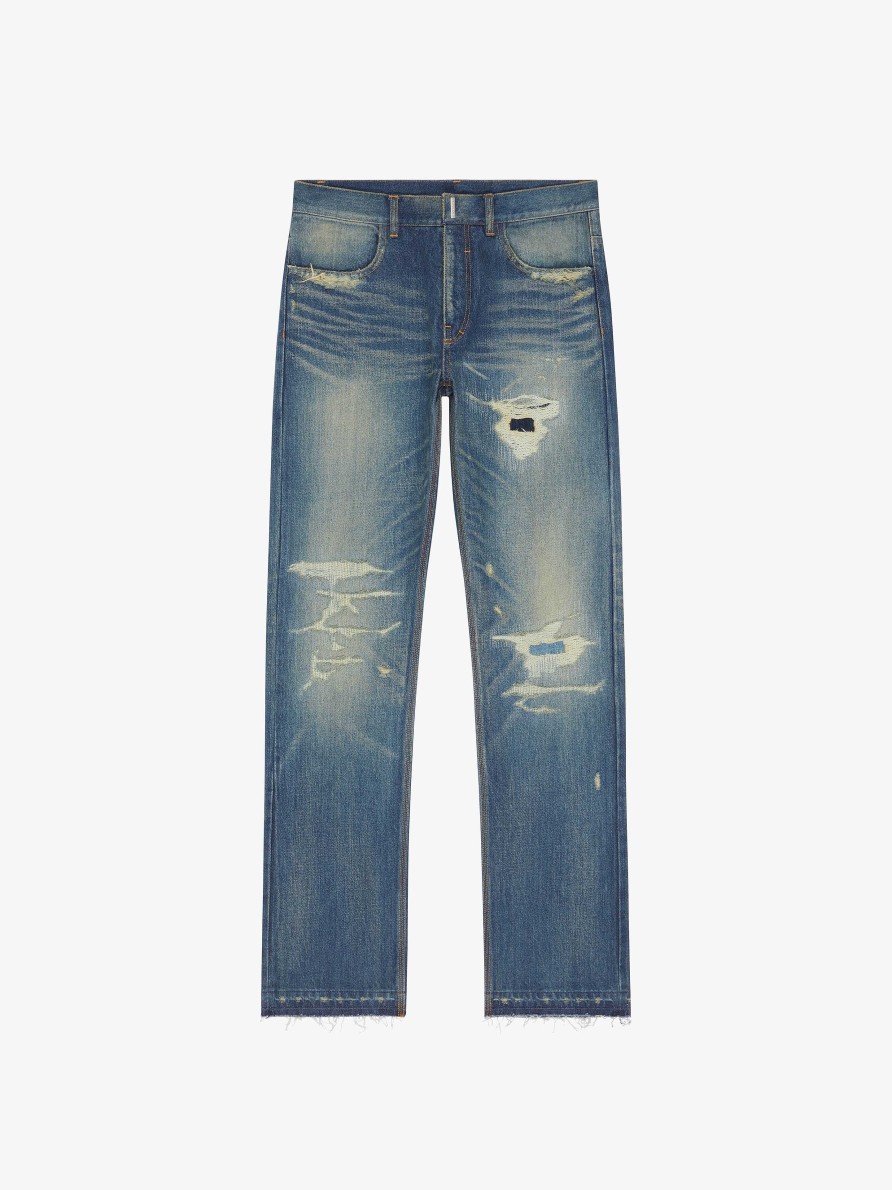 Men Givenchy Pants | Jeans In Denim Light Blue