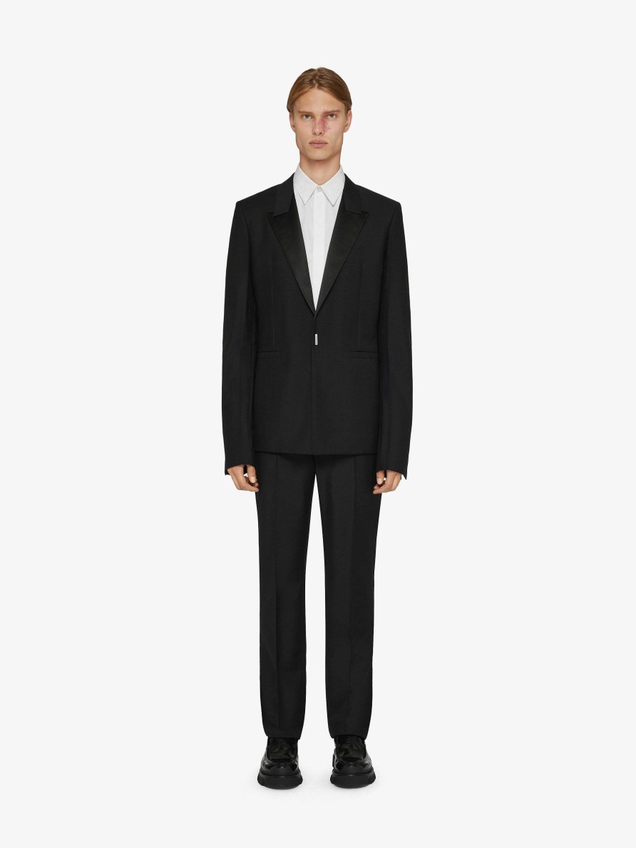 Men Givenchy Pants | Pants In Wool And Mohair Black