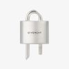 Men Givenchy Jewelry | U Lock Ring In Metal Silvery