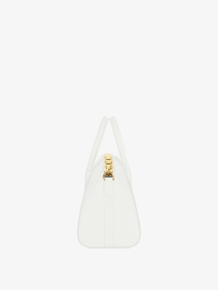 Women Givenchy Antigona | Mini Antigona Bag In Box Leather Ivory