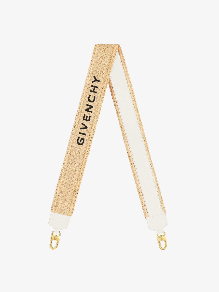 Women Givenchy Other Accessories | Givenchy Strap In Raffia Natural