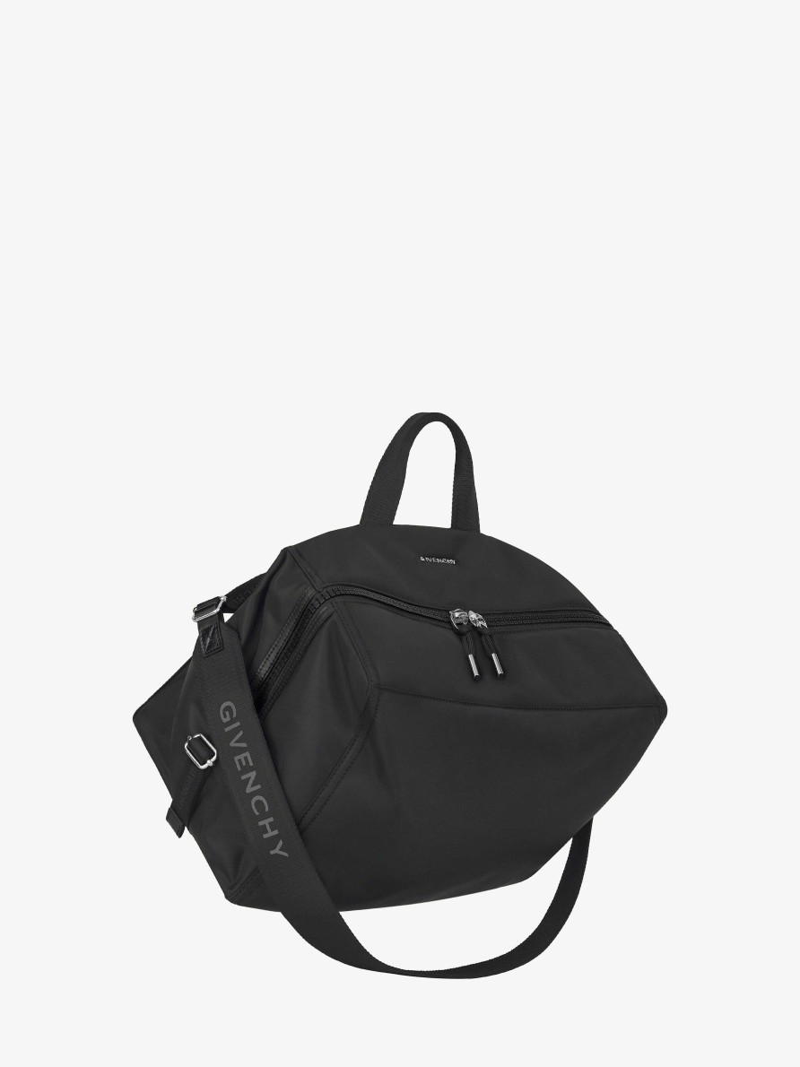 Men Givenchy Pandora | Medium Pandora Bag In Nylon Black