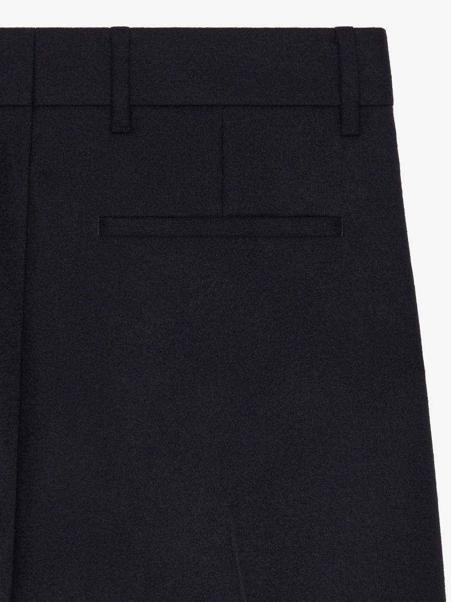 Men Givenchy Pants | Tailored Pants In Wool Black