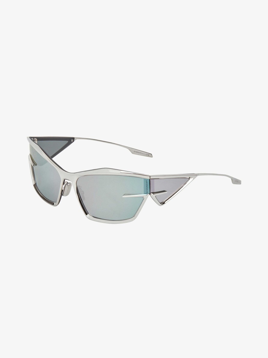 Men Givenchy Sunglasses | Giv Cut Unisex Sunglasses In Metal Silvery