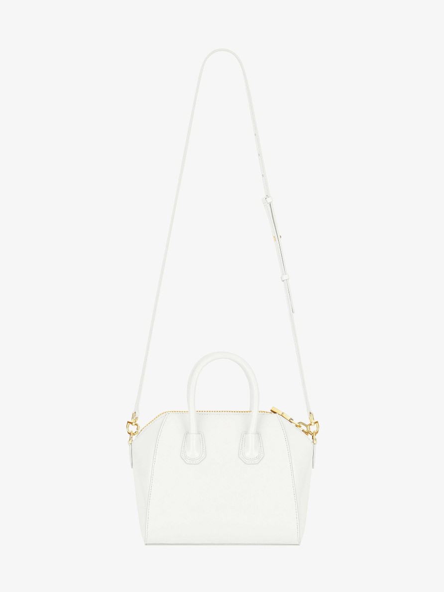 Women Givenchy Antigona | Mini Antigona Bag In Box Leather Ivory