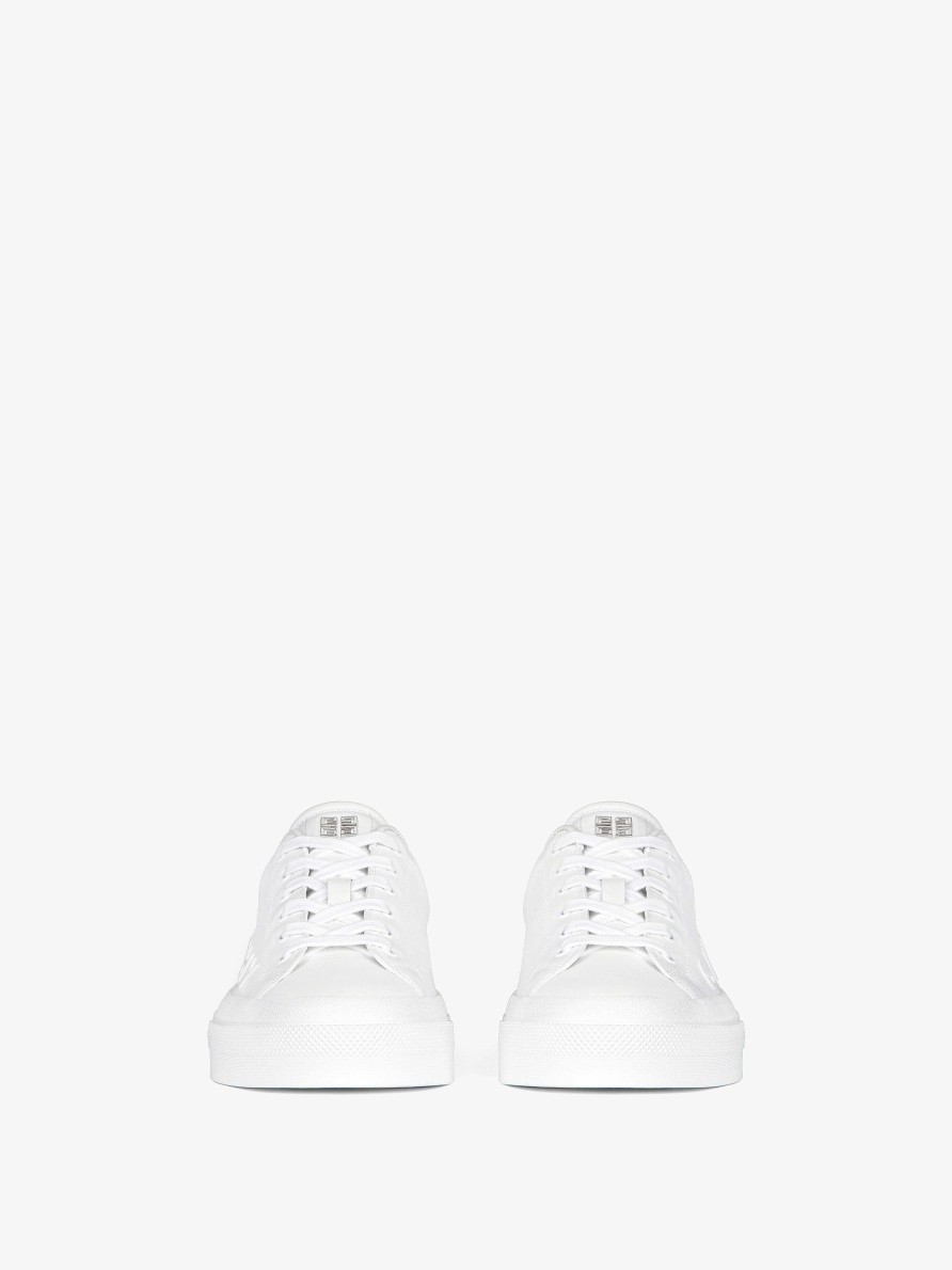 Men Givenchy Sneakers | City Sport Sneakers In Givenchy Leather White