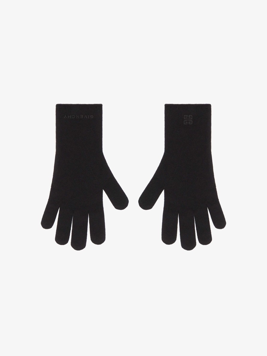 Men Givenchy Other Accessories | Gloves In Cashmere Black