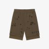 Men Givenchy Shorts | Givenchy Bermuda Shorts In Felpa With Destroyed Effect Khaki