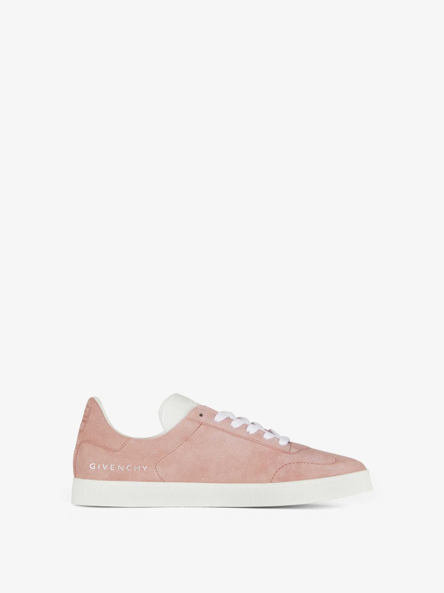 Women Givenchy Sneakers | Town Sneakers In Suede Old Pink