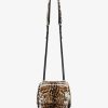 Men Givenchy Pandora | Small Pandora Bag In Leather And Faux Fur Black/Natural