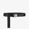 Men Givenchy Belts | 4G Release Buckle Belt In Micro 4G Leather And Webbing Black