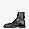 Men Givenchy Boots & Derbies | Squared Boots In Leather With 4G Buckle Black