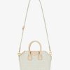 Women Givenchy Antigona | Mini Antigona Bag In 4G Embroidered Canvas Natural Beige