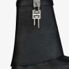 Women Givenchy Shark Lock | Shark Lock Biker Ankle Boots In Grained Leather Black