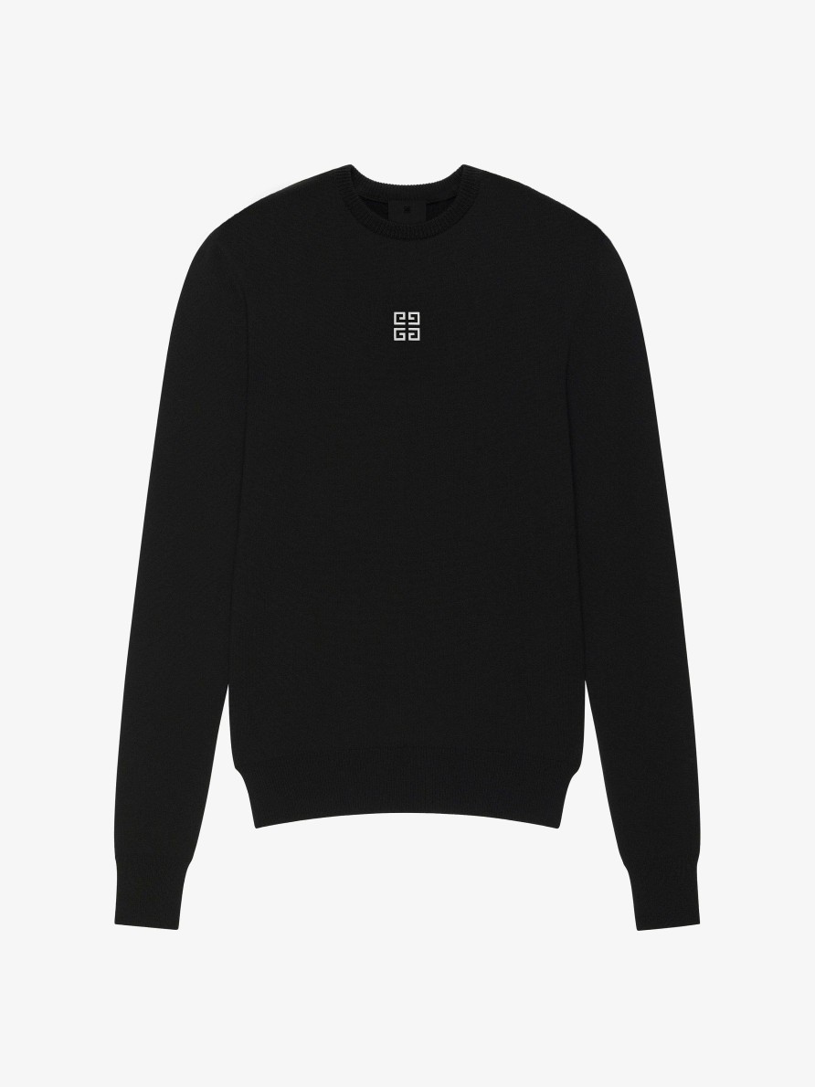 Women Givenchy Knitwear | Givenchy Sweater In Wool And Cashmere Black/White