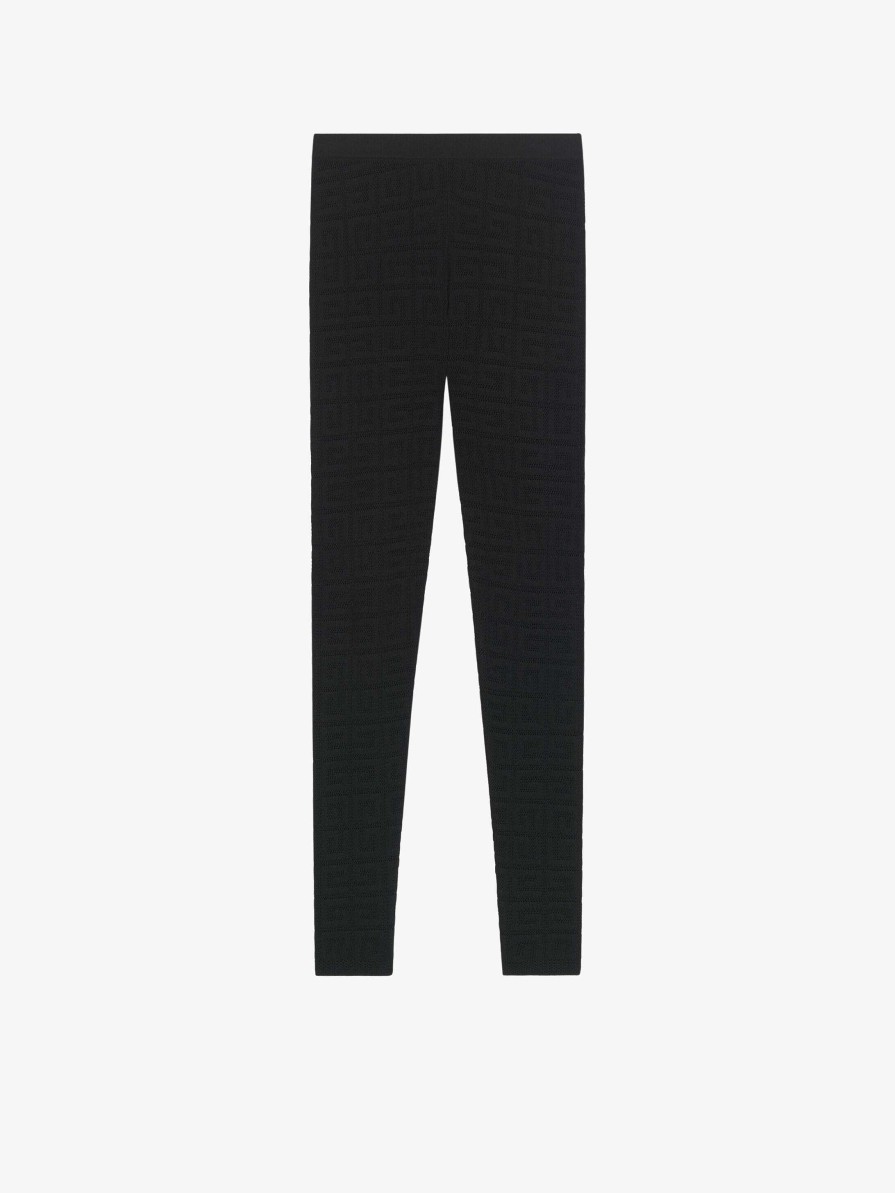 Women Givenchy Pants | Leggings In 4G Jacquard Black