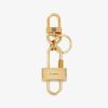 Men Givenchy Other Accessories | Givenchy Padlock Keyring In Metal Golden Yellow