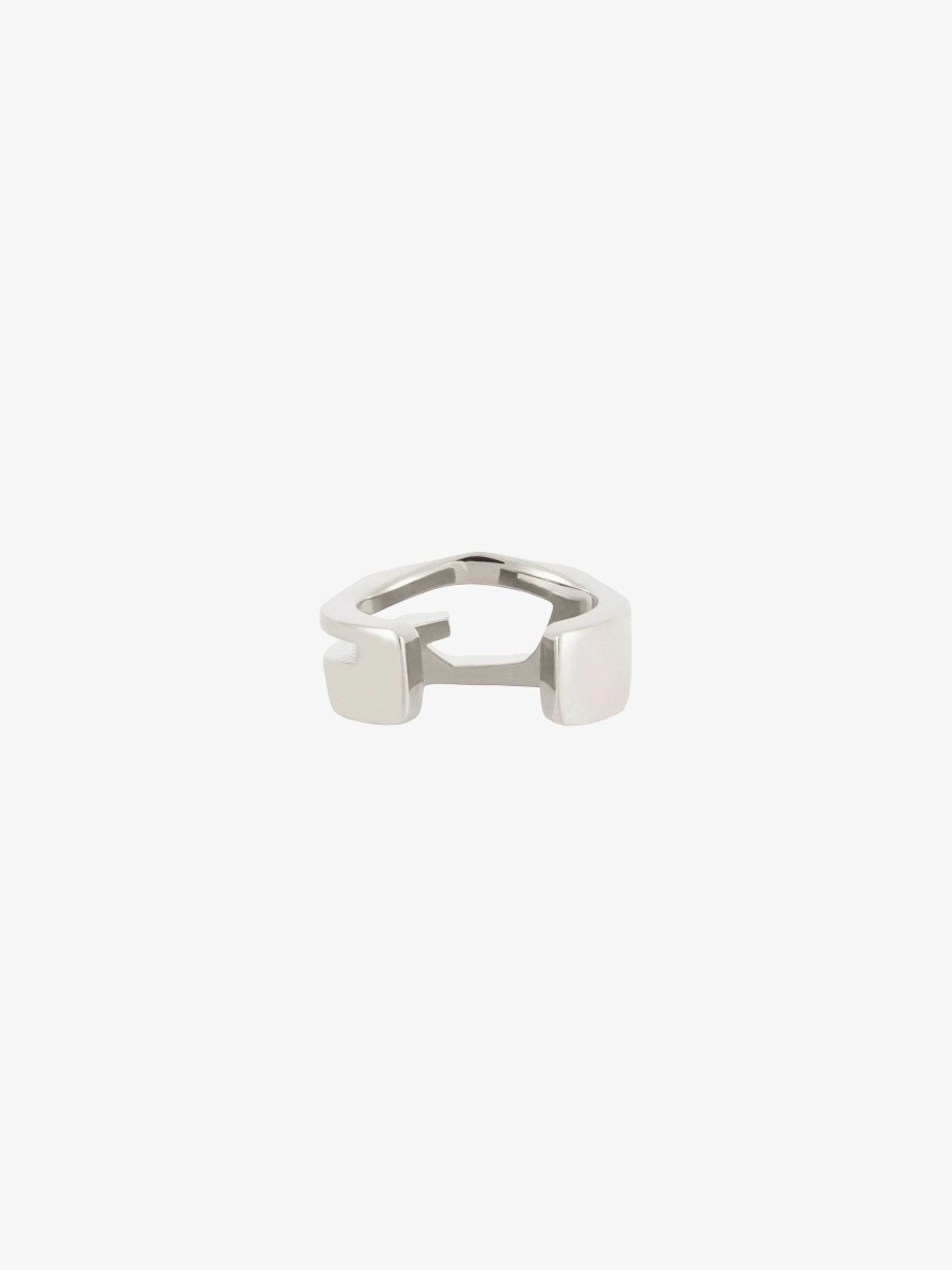 Men Givenchy Jewelry | Giv Cut Earcuff In Metal Silvery