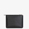 Men Givenchy Small Leather Goods | Givenchy Travel Pouch In Braided-Effect Leather Black