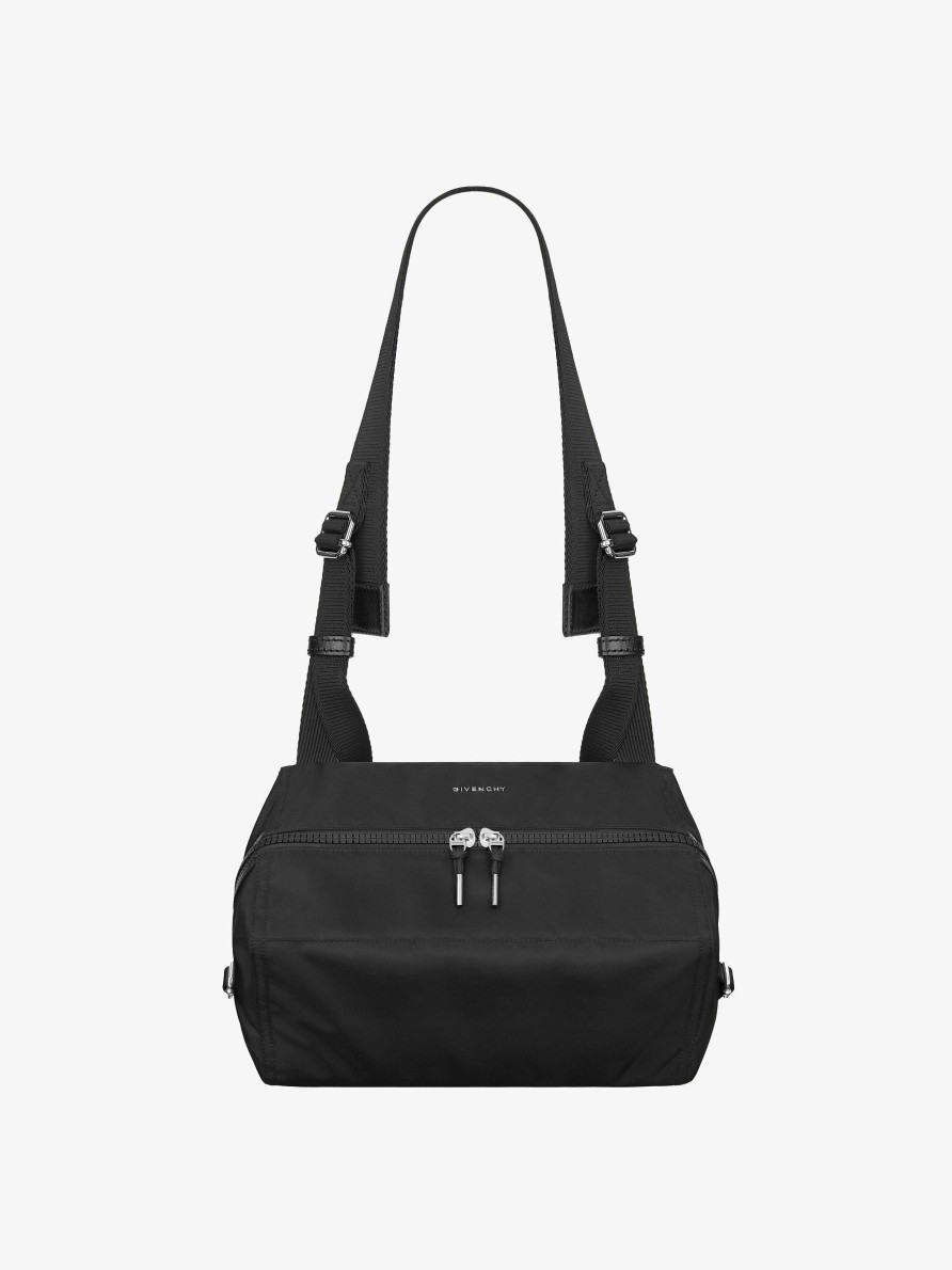 Men Givenchy Pandora | Small Pandora Bag In Nylon Black